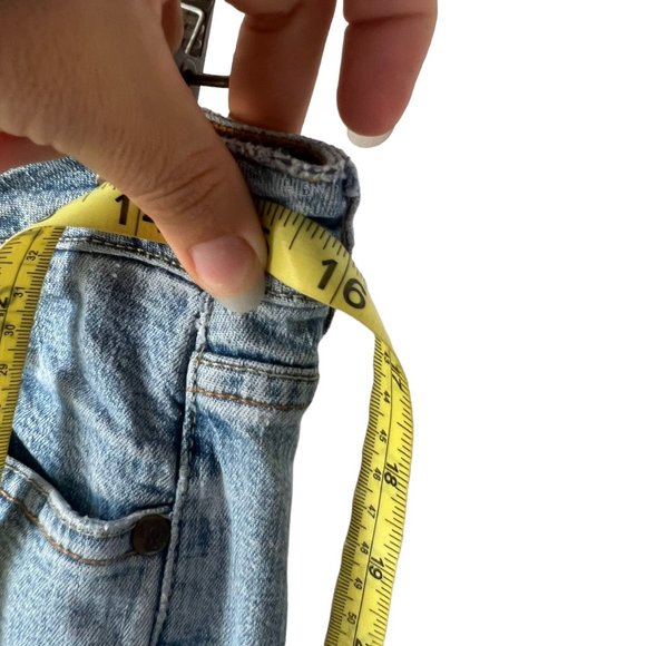 Vintage Y2K Light Blue Flare Leg Denim Low Rise Jeans 7 - Picture 8 of 16